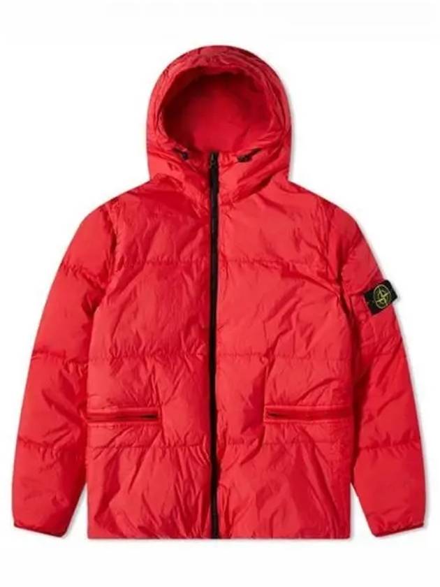 Men's Wappen Patch Crinkle Wraps Padding Red - STONE ISLAND - BALAAN 2