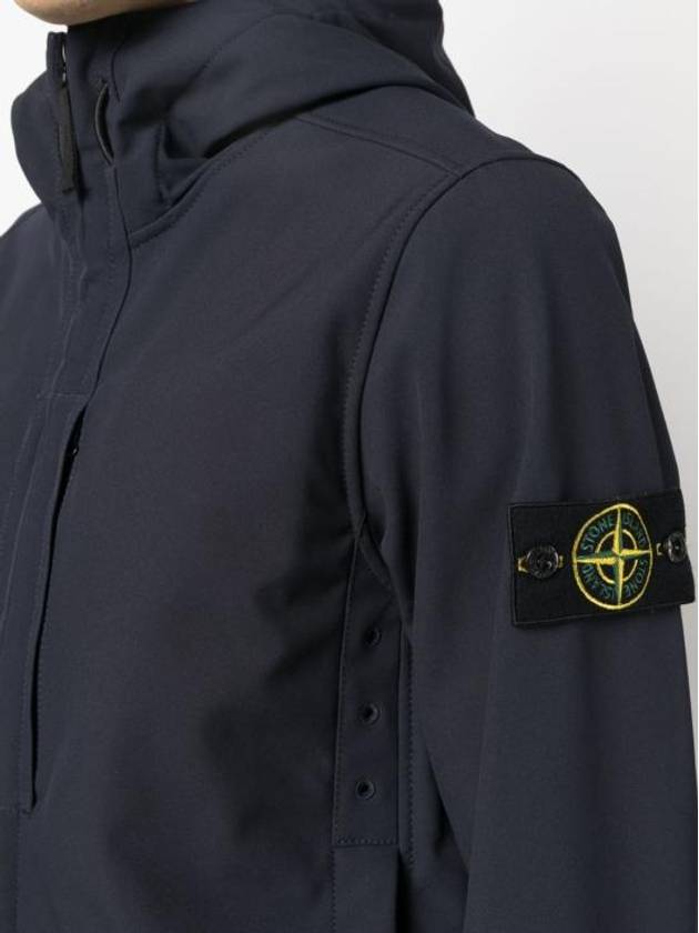 Soft Shell RE Dye Technology Hooded Jacket Navy - STONE ISLAND - BALAAN 6