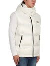 Marsh Hooded Padded Down Vest White - MONCLER - BALAAN 5