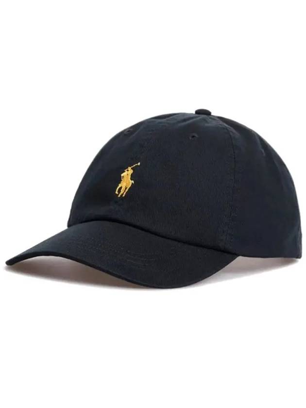 Pony Embroidered Logo Twill Ball Cap Black - POLO RALPH LAUREN - BALAAN 2