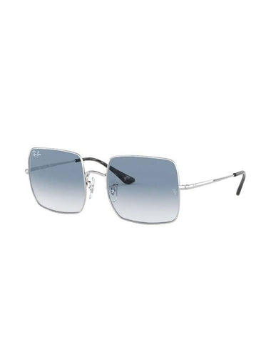 Square Discolored Lenses Metal Sunglasses Blue - RAY-BAN - BALAAN 1