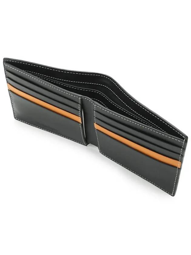 Monogram Print Bicycle Wallet Black Orange - BURBERRY - BALAAN 4