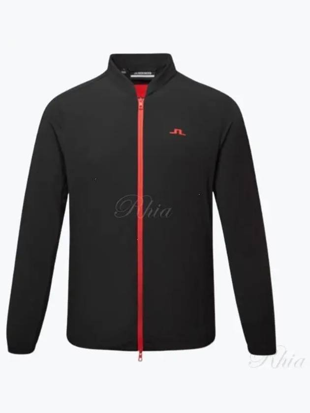 Jeff Hybrid Logo Zip-Up Jacket Black - J.LINDEBERG - BALAAN 2