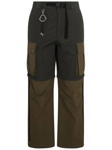 Logo Cargo Track Pants Green - MONCLER - BALAAN 1