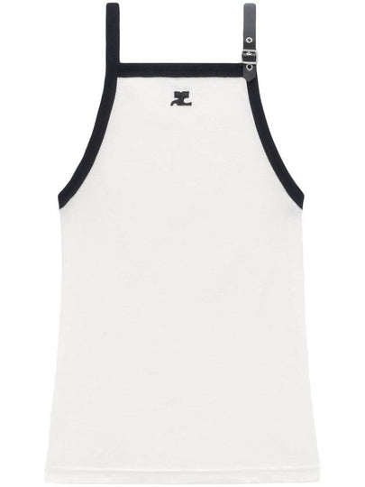 Buckle Contrast Sleeveless White - COURREGES - BALAAN 2