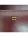 College Triomphe Shiny Calfskin Cross Bag Dark Burgundy - CELINE - BALAAN 10