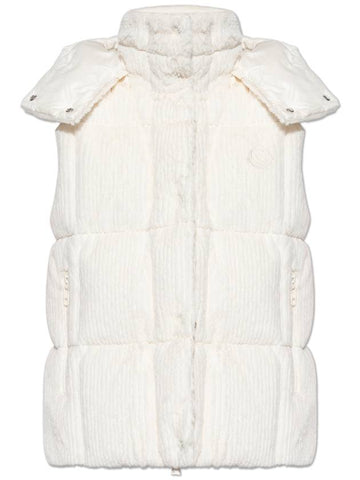 Moncler Down Vest, Women's, White - MONCLER - BALAAN 1