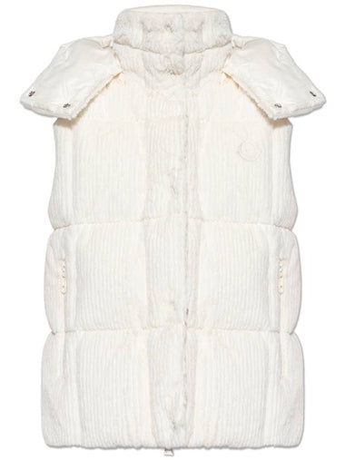 Moncler Down Vest, Women's, White - MONCLER - BALAAN 1