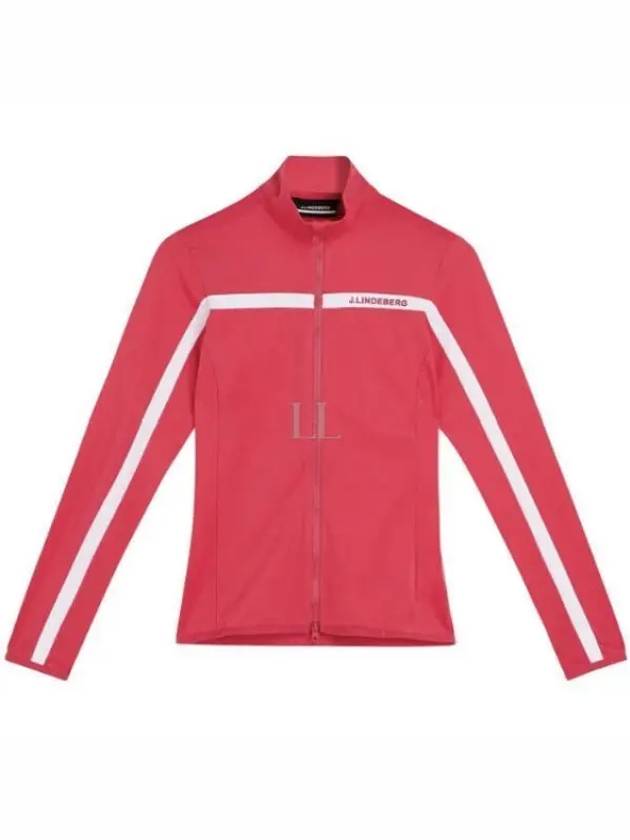 Women's Zenith Mid Layer Zip-Up Jacket Pink - J.LINDEBERG - BALAAN 2