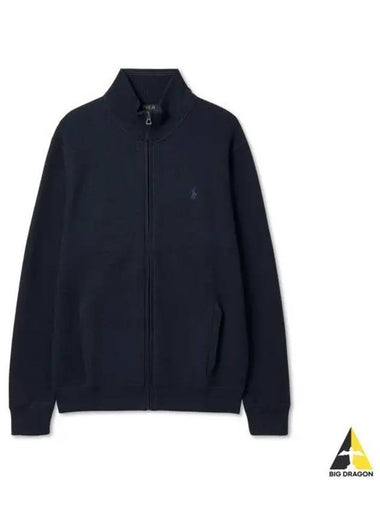 Full zip cotton sweater navy - POLO RALPH LAUREN - BALAAN 1