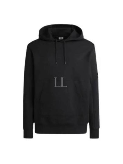 Diagonal Raised Fleece Hoodie Black - CP COMPANY - BALAAN 2