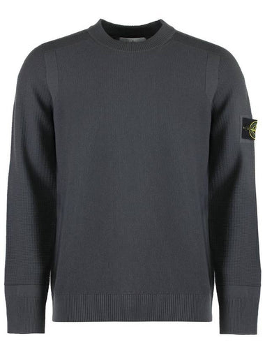 Stone Island Wool-Blend Crew-Neck Sweater - STONE ISLAND - BALAAN 1