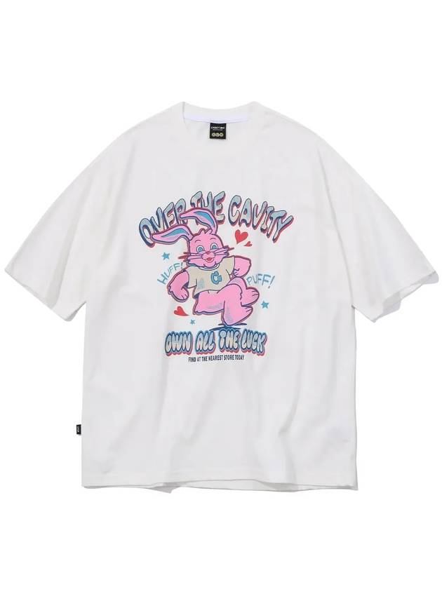 HUFF Hoppi Short Sleeve T shirt Cream - CPGN STUDIO - BALAAN 3