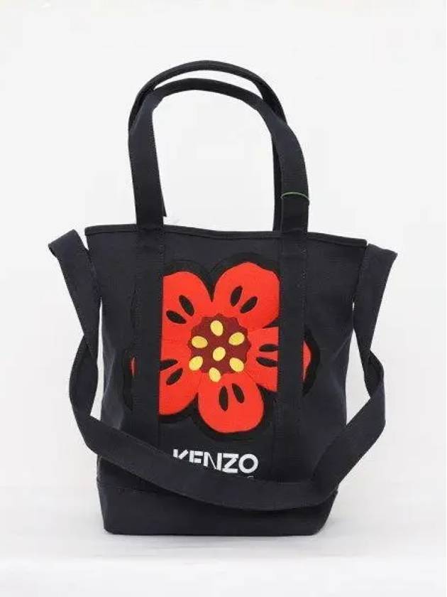 Balk flower embroidered logo men women tote bag 5SA901 F34 76 1040249 - KENZO - BALAAN 1