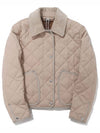 Corduroy Collar Diamond Quilted Jacket Soft Fawn - BURBERRY - BALAAN 2