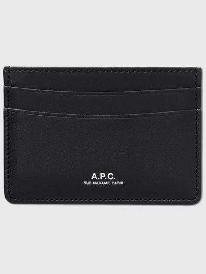 Andre Logo Card Wallet Black - A.P.C. - BALAAN 2