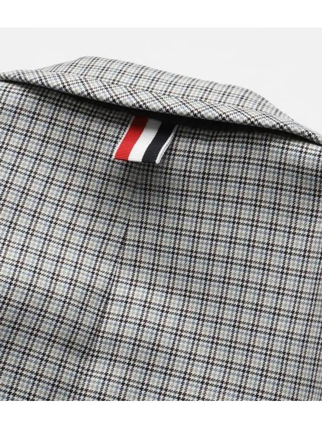 Unconstructed Seersucker Houndstooth Jacket Grey - THOM BROWNE - BALAAN 5