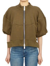 Sponge Sweat Blouson Jacket Olive - SACAI - BALAAN 4