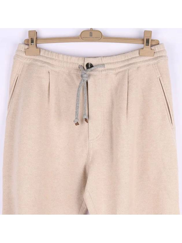 Men's Cashmere Pleated Pants Beige - BRUNELLO CUCINELLI - BALAAN 6