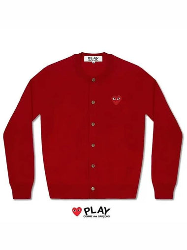 Red Waffen Cardigan Women - COMME DES GARCONS - BALAAN 1