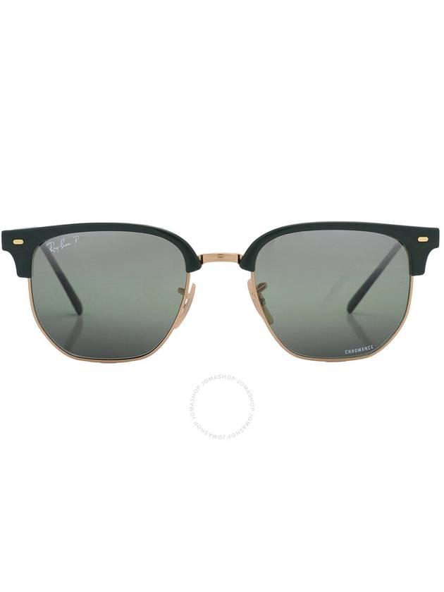 Ray Ban New Clubmaster Polarized Green Mirrored Unisex Sunglasses RB4416 6655G4 51 - RAY-BAN - BALAAN 1