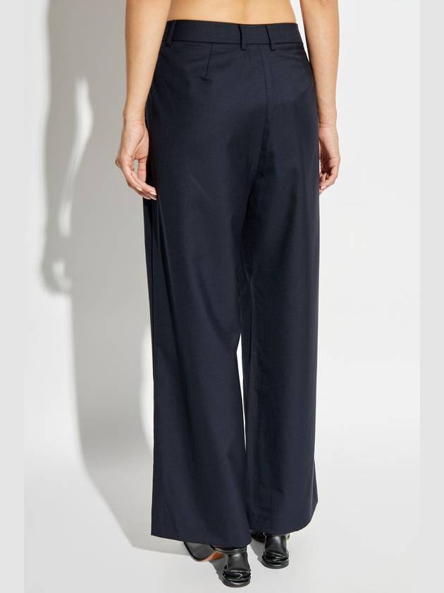 Munthe Wool Pants, Women's, Navy Blue - MUNTHE - BALAAN 4