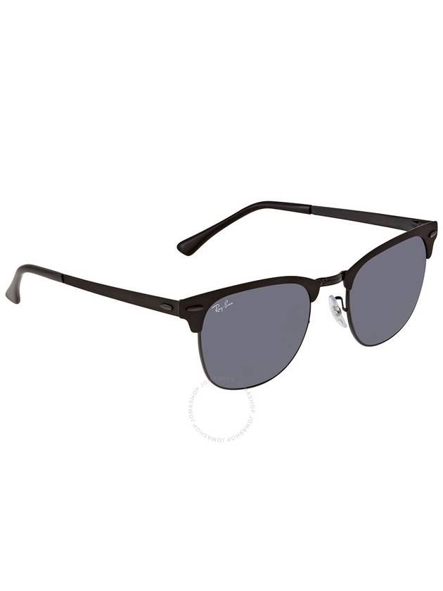 Eyewear Clubmaster Metal Sunglasses Black Blue - RAY-BAN - BALAAN 4