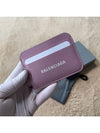 Cash Logo Card Wallet Powder Pink - BALENCIAGA - BALAAN 4