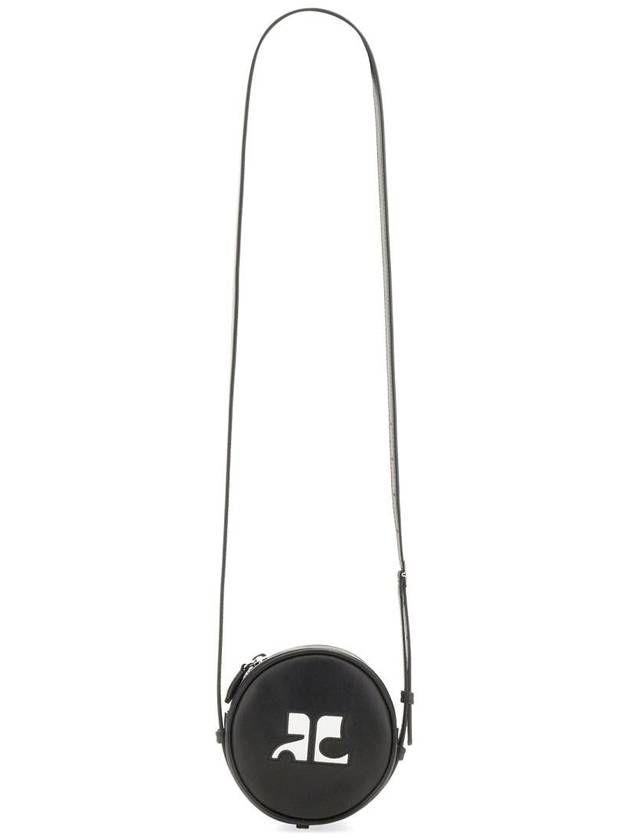 Reedition Logo Circle Shoulder Bag Black - COURREGES - BALAAN 2