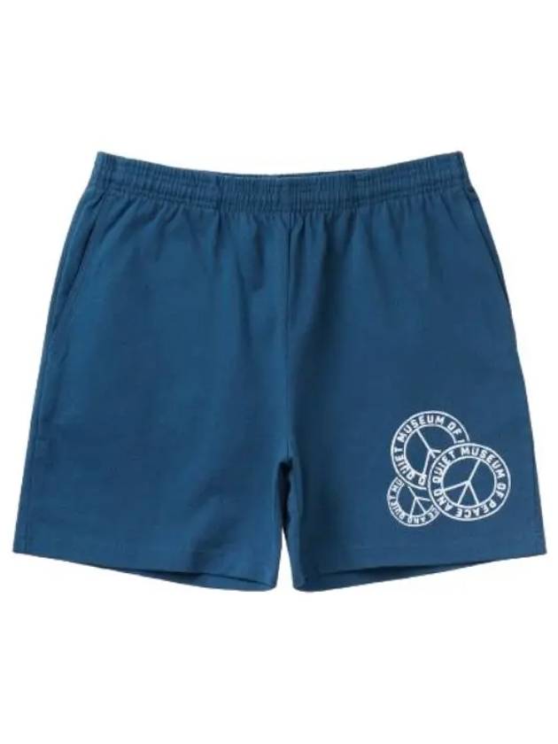 Logo Badge Shorts Pants Navy - MUSEUM OF PEACE & QUIET - BALAAN 1