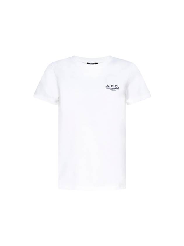 Denise Embroidered Short Sleeve T-shirt White - A.P.C. - BALAAN 2