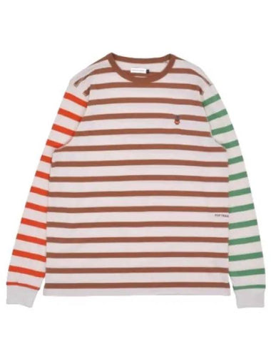 Miffy Striped Long Sleeve T Shirt in Off White Multi - POP TRADING COMPANY - BALAAN 1