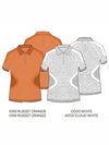 SS23 Golf Short Sleeve Sadini Seamless Polo SADINE SEAMLESS POLO Russet Orange - J.LINDEBERG - BALAAN 6