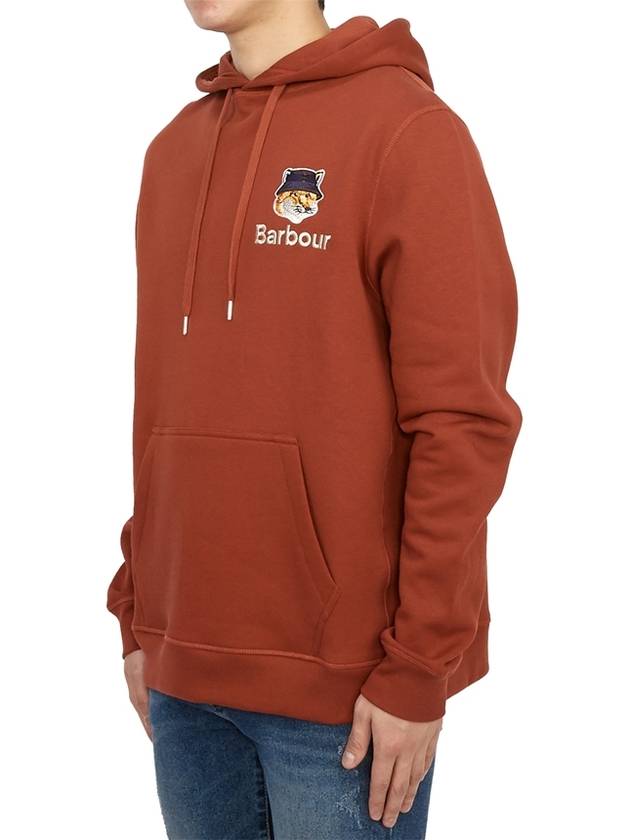 Fox Head Logo Hoodie Organge - BARBOUR - BALAAN 3