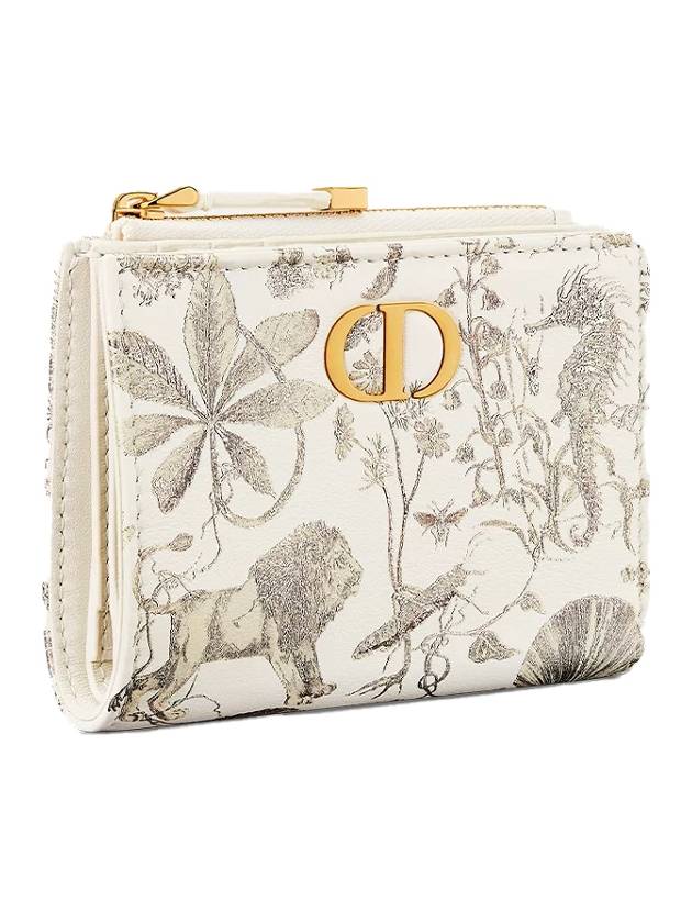 Caro Dahlia Half Wallet White - DIOR - BALAAN 3