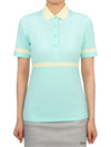 Golf Moira Short Sleeve Polo Shirt Aruba Blue - J.LINDEBERG - BALAAN 2