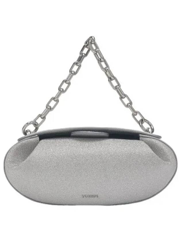 Dinner Roll Shoulder Bag Silver - YUZEFI - BALAAN 1