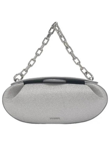 Dinner Roll Shoulder Bag Silver - YUZEFI - BALAAN 1