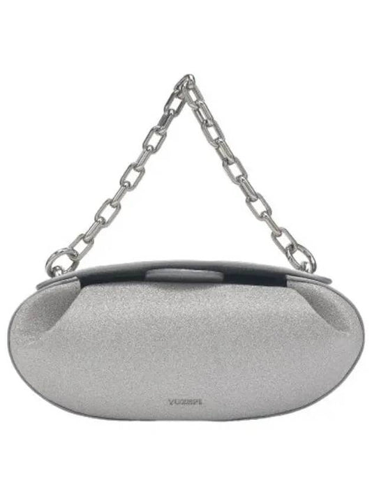 Dinner Roll Shoulder Bag Silver - YUZEFI - BALAAN 1