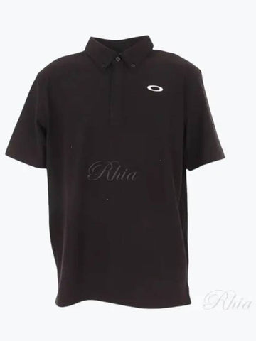 24 Enhance Tech Cold SS Polo 2 0 FOA406315 Blackout Cord Short Sleeve - OAKLEY - BALAAN 1