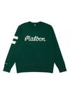 Big Bucket Logo Sweater GREEN MAN M3321PKT04GRN - MALBON GOLF - BALAAN 1