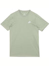 NSW Club French Terry Short Sleeve T-Shirt Green - NIKE - BALAAN 3