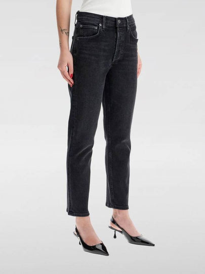 Riley Crop Denim Straight Jeans Panoramic Black - AGOLDE - BALAAN 2