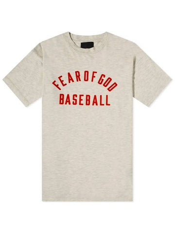 Cotton Baseball Logo Short Sleeve T-Shirt - FEAR OF GOD - BALAAN.