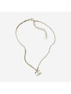 Pendant Metal Crystal Necklace Gold - CHANEL - BALAAN 1