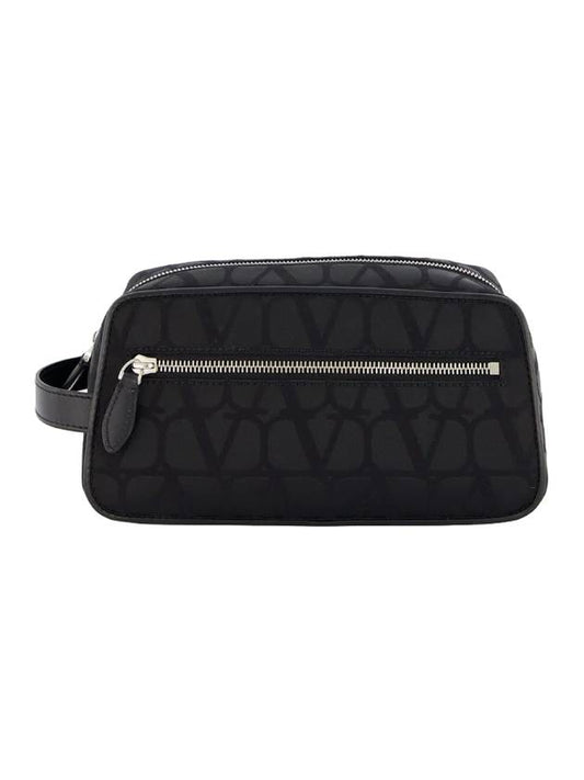 Iconography Pouch Bag Black - VALENTINO - BALAAN 1