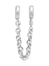 Women's Linked Heart Safety Chain Charm Silver - PANDORA - BALAAN 2