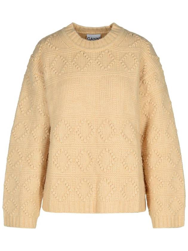 Ganni 'Bubble Knit' Worked Sweater - GANNI - BALAAN 1