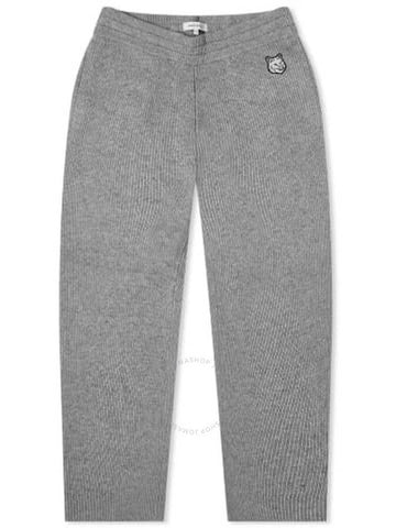 Maison Kitsune Men's Tonal Fox Head Patch Rib Sweatpants, Size Large - MAISON KITSUNE - BALAAN 1