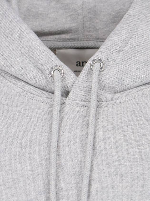 Classic Logo Print Hoodie Grey - AMI - BALAAN 5